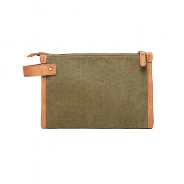 Logotrade advertising product image of: VINGA Bosler GRS recycled canvas toiletry bag