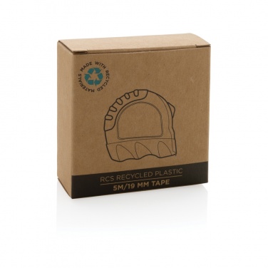 Logotrade promotional gift picture of: RCS recycled plastic 5M/19 mm tape