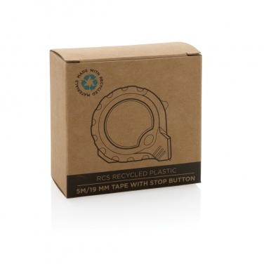 Logo trade corporate gifts picture of: RCS recycled plastic 5M/19 mm tape with stop button