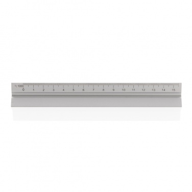 Logo trade corporate gift photo of: 15cm. Aluminum triangular ruler