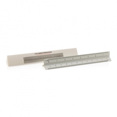 Logotrade promotional merchandise picture of: 15cm. Aluminum triangular ruler