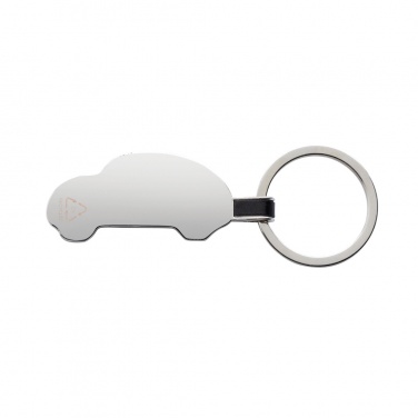 Logo trade promotional products image of: RCS recycled zinc alloy car keyring