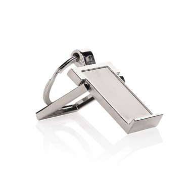 Logotrade promotional products photo of: RSC recycled zinc alloy phone stand keychain