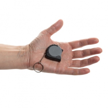 Logotrade promotional merchandise photo of: MeasureMate RCS reycled ABS 1 meter tape keychain