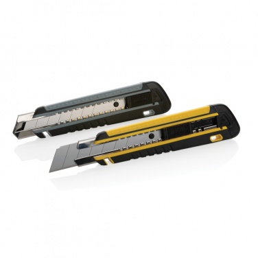 Logotrade promotional gift image of: Refillable RCS rplastic heavy duty snap-off knife soft grip