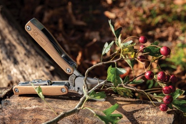 Logo trade promotional giveaway photo of: Wooden garden multi-tool