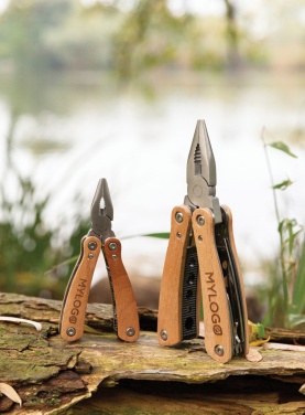 Logo trade promotional merchandise photo of: Wood multitool mini