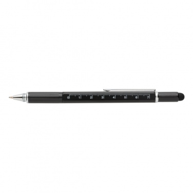 Logo trade promotional gifts image of: 5-in-1 aluminium toolpen