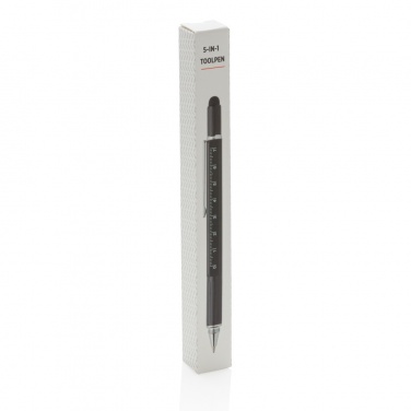 Logo trade promotional merchandise photo of: 5-in-1 aluminium toolpen
