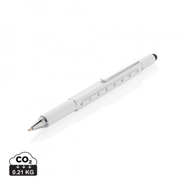 Logo trade promotional merchandise photo of: 5-in-1 aluminium toolpen