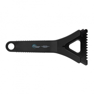 Logo trade advertising products picture of: Polard RCS certified recycled plastic 3-in-1 ice scraper