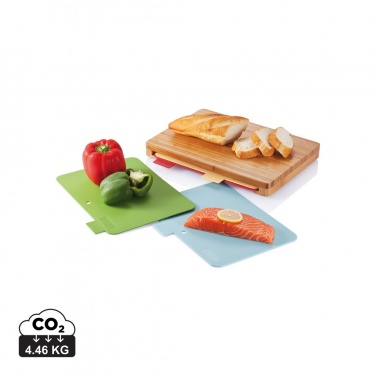 Logotrade promotional product image of: Cutting board with 4pcs hygienic boards