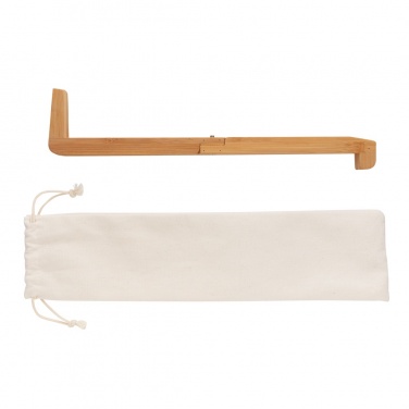 Logo trade promotional giveaway photo of: Bamboo portable laptop stand