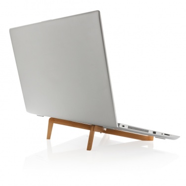 Logotrade promotional gift picture of: Bamboo portable laptop stand