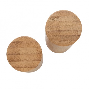 Logo trade business gift photo of: Ukiyo bamboo salt and pepper mill set