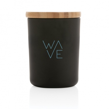 Logo trade advertising products picture of: Ukiyo deluxe scented candle with bamboo lid