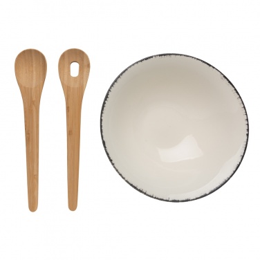 Logo trade promotional items picture of: Ukiyo salad bowl with bamboo salad server
