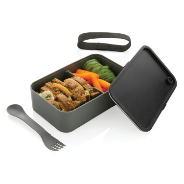 Logo trade promotional item photo of: GRS recycled PP lunch box with spork