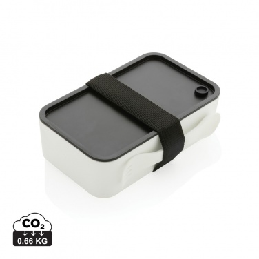 Logo trade corporate gifts picture of: GRS recycled PP lunch box with spork