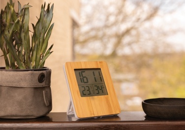 Logo trade corporate gifts picture of: Bamboo weather station
