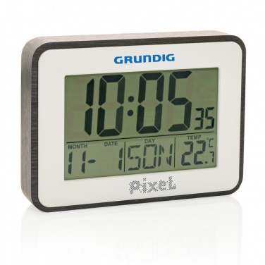 Logo trade promotional giveaway photo of: Grundig weatherstation alarm and calendar