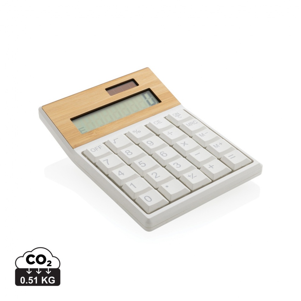 Logotrade corporate gifts photo of: Utah RCS recycled plastic and  bamboo calculator