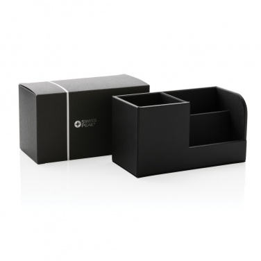 Logo trade corporate gifts picture of: Swiss Peak RCS recycled PU Desk organiser