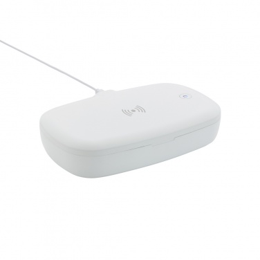 Logotrade promotional items photo of: UV-C steriliser box with 5W wireless charger