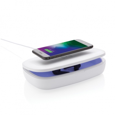 Logotrade promotional merchandise photo of: UV-C steriliser box with 5W wireless charger