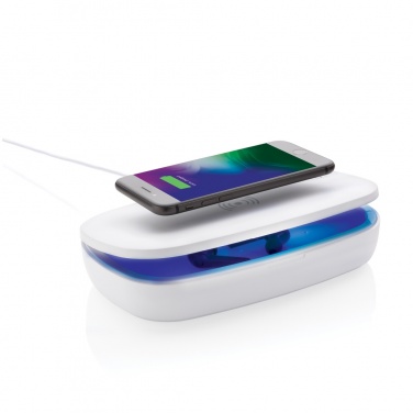 Logotrade advertising products photo of: UV-C steriliser box with 5W wireless charger