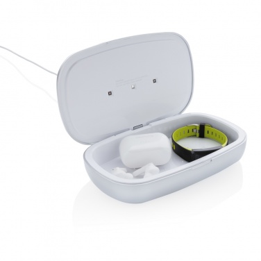 Logo trade promotional merchandise photo of: Rena UV-C steriliser box with 5W wireless charger