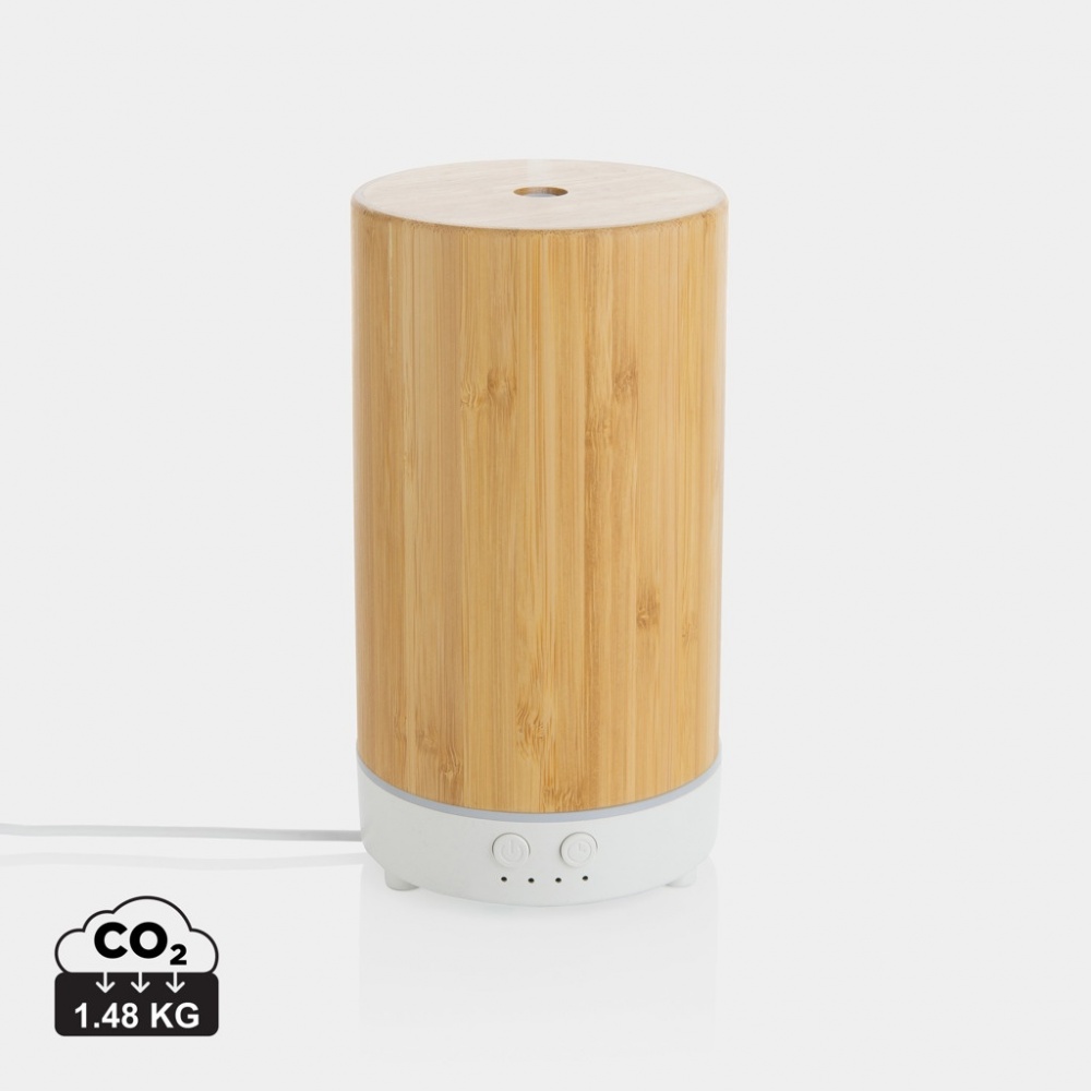 Logo trade promotional products picture of: RCS recycled plastic and bamboo aroma diffuser