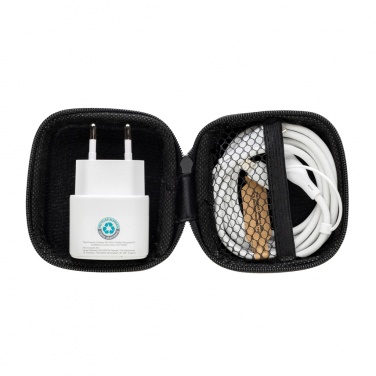 Logo trade promotional product photo of: Boost RCS reycled PET 20W type C 2 pcs charging set