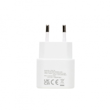 Logo trade promotional products picture of: Boost RCS reycled PET 20W type C 2 pcs charging set