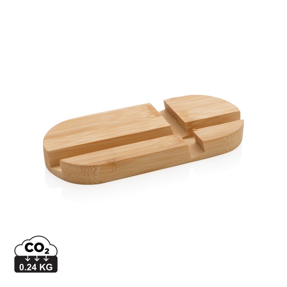 Logotrade promotional product picture of: Bamboo tablet and phone holder