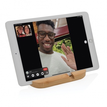 Logotrade promotional product picture of: Bamboo tablet and phone holder