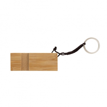 Logotrade promotional items photo of: Standkey bamboo keychain phone stand