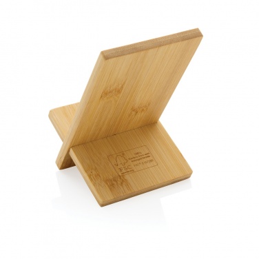 Logotrade promotional merchandise picture of: Bamboo phone stand in kraft box