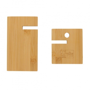 Logotrade promotional merchandise photo of: Bamboo phone stand in kraft box