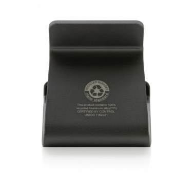 Logo trade promotional gifts image of: Terra RCS recycled aluminium tablet & phone stand