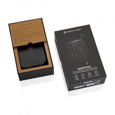 Logo trade promotional giveaways picture of: Urban Vitamin Saratoga 5 in 1 universal charger