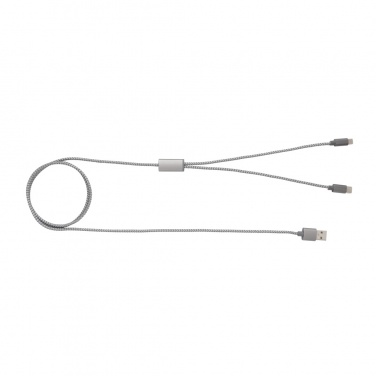 Logo trade advertising products image of: 3-in-1 braided cable