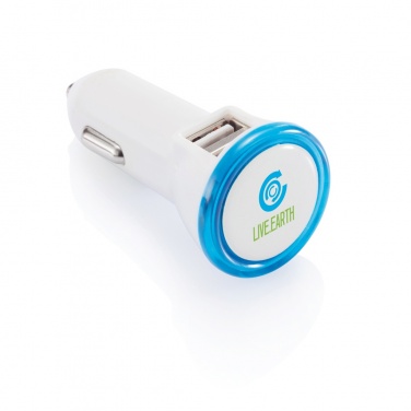 Logo trade promotional giveaway photo of: Powerful dual port car charger