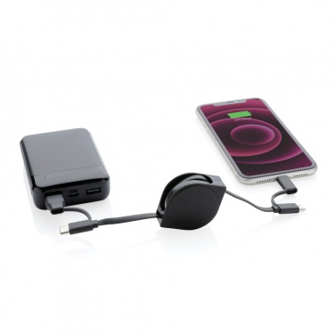 Logotrade corporate gift image of: RCS standard recycled plastic and TPE 6-in-1 cable