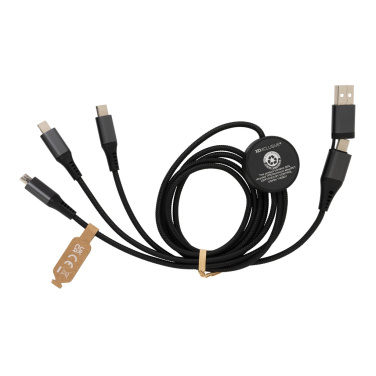 Logotrade promotional giveaways photo of: Terra RCS recycled aluminium 120cm 6-in-1 cable