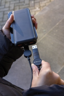 Logotrade corporate gift picture of: Oakland RCS recycled plastic 6-in-1 fast charging 45W cable