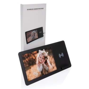 Logo trade advertising product photo of: 5W Wireless charger and photo frame