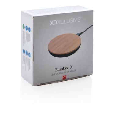 Logotrade promotional merchandise image of: Bamboo X 5W wireless charger