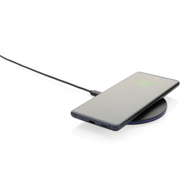 Logotrade promotional merchandise image of: RCS recycled plastic 15W Wireless fast charger