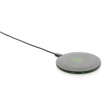 Logotrade promotional products photo of: RCS recycled plastic 15W Wireless fast charger